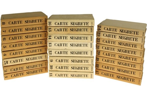 CARTE SEGRETE. Collezione completa dei primi 24 volumi. Rivista trimestrale …