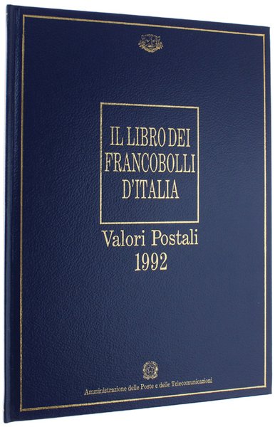 IL LIBRO DEI FRANCOBOLLI D'ITALIA. Valori postali 1992 (COMPLETO)