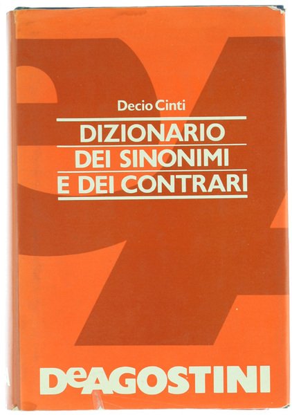 DIZIONARIO DEI SINONIMI E DEI CONTRARI.