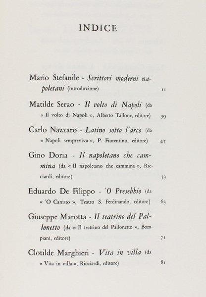 ANTOLOGIA DI SCRITTORI NAPOLETANI contemporanei.