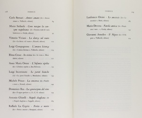 ANTOLOGIA DI SCRITTORI NAPOLETANI contemporanei.
