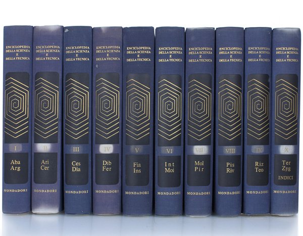 ENCICLOPEDIA DELLA SCIENZA E DELLA TECNICA [10 volumi, come nuovi]