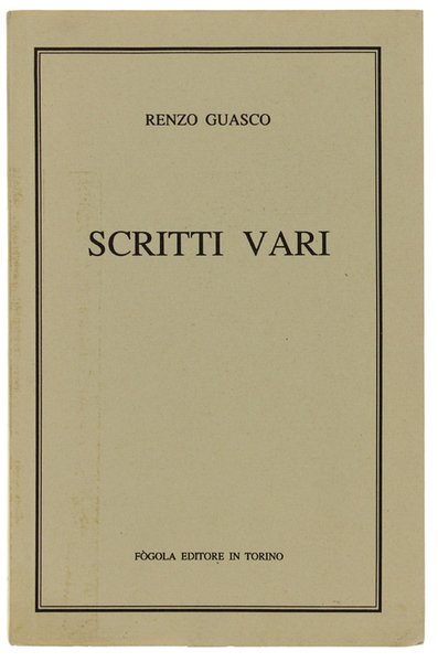 SCRITTI VARI.