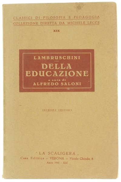 DELLA EDUCAZIONE.