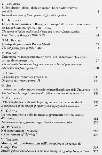 ALMA MATER STUDIORUM. Rivista scientifica dell'Università di Bologna. 1991 Anno …