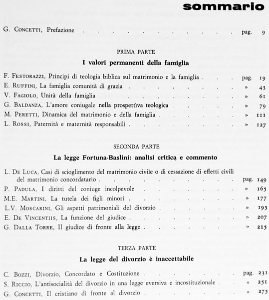 MATRIMONIO E FAMIGLIA IN ITALIA. La risposta più esauriente agli …
