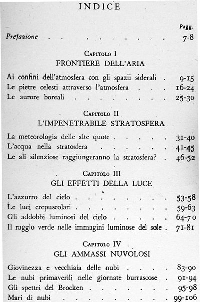 NUOVI ORIZZONTI DELLA METEOROLOGIA.