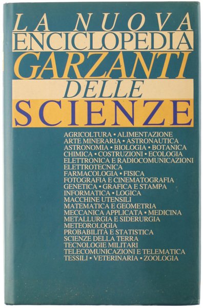 LA NUOVA ENCICLOPEDIA DELLE SCIENZE GARZANTI.