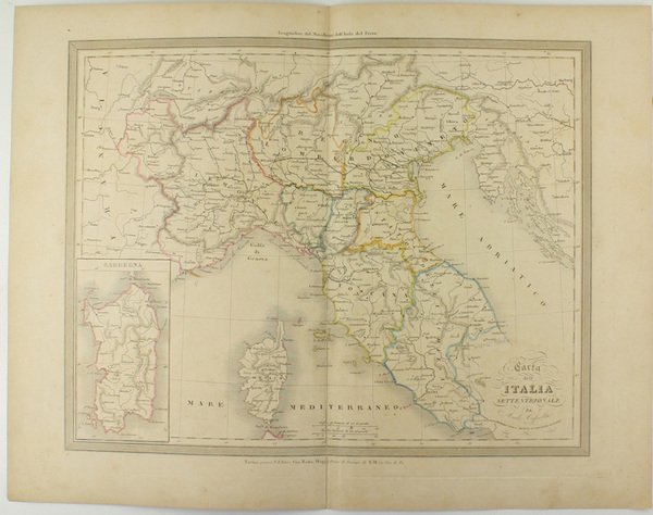 CARTA DELL'ITALIA SETTENTRIONALE.