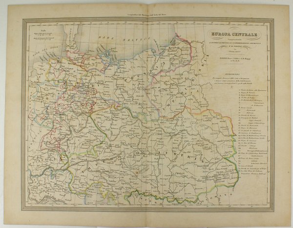 EUROPA CENTRALE comprendendo l'Austria la Prussia la Confederazione Germanica e …