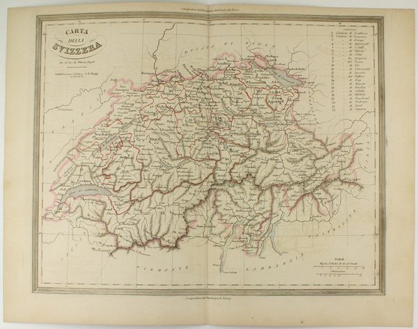 CARTA DELLA SVIZZERA.