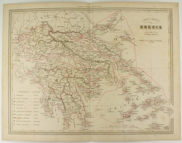 CARTA DELLA GRECIA.