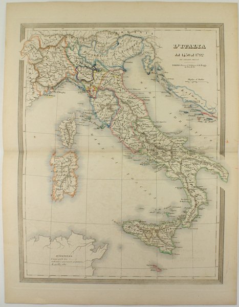 L'ITALIA DAL 1450 AL 1792.