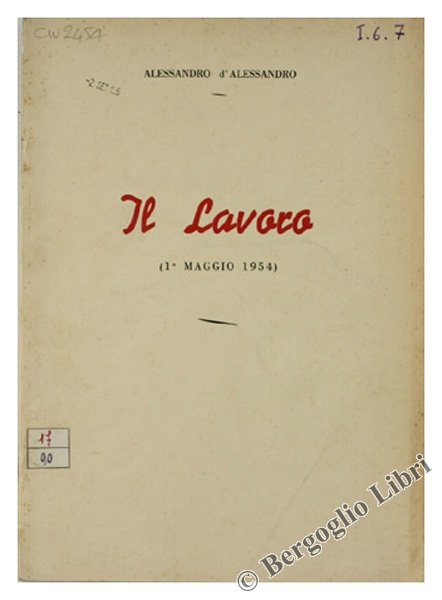 IL LAVORO (1° Maggio 1954).