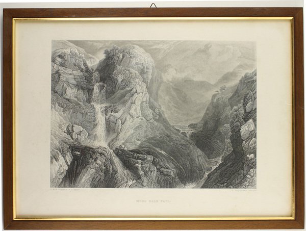 MOSS DALE FALL. Steel engraving 1830