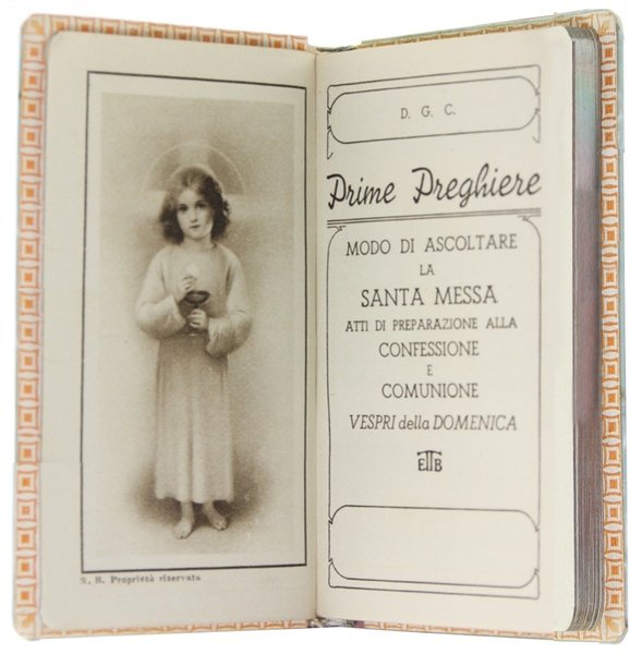 PRIME PREGHIERE. [Bellissimo libretto-ricordo, nuovo]