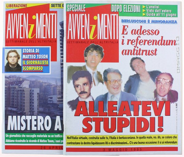 AVVENIMENTI. Settimanale dell'altritalia. Anno VIII - N. 15 e 16.