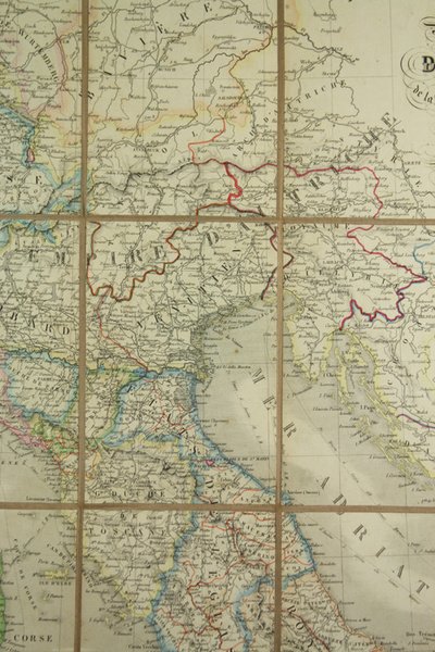 CARTE PHYSIQUE ET ROUTIERE DE L'ITALIE DE LA SUISSE ET …