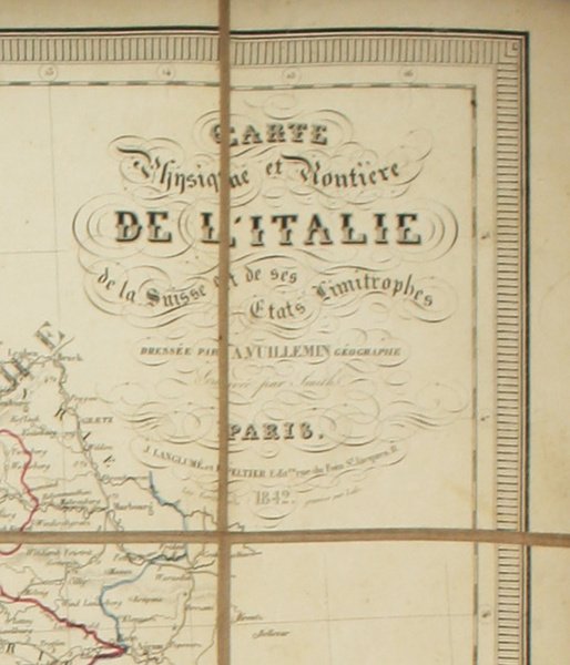 CARTE PHYSIQUE ET ROUTIERE DE L'ITALIE DE LA SUISSE ET …