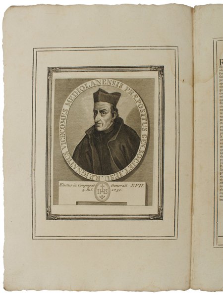 RITRATTI DE' PREPOSITI GENERALI DELLA COMPAGNIA DI GESU' delineati, ed …