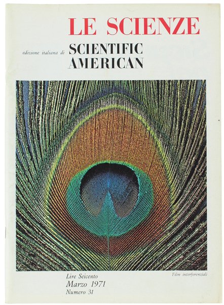 LE SCIENZE N. 31, III/1971: contiene: EMBRIONI UMANI IN LABORATORIO.