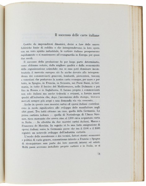 LA NOBILE ARTE DI FABBRICARE LA CARTA.