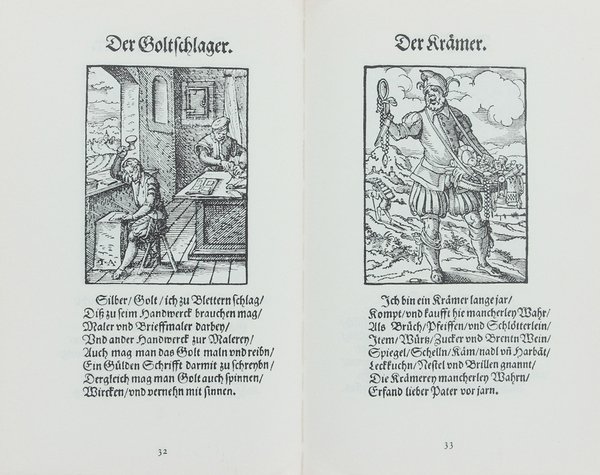 DAS STANDEBUCH. 133 Holzschnitte mit Versen von Hans Sachs und …