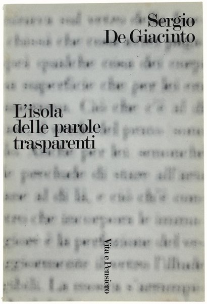 L'ISOLA DELLE PAROLE TRASPARENTI.