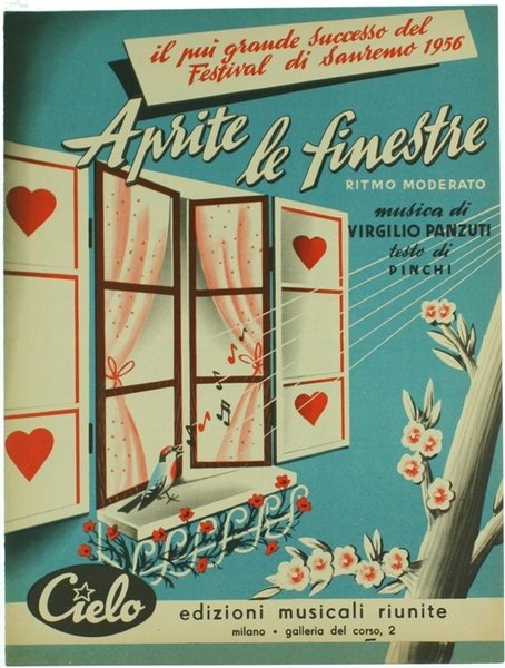 APRITE EL FINESTRE. Ritmo moderato. SPARTITO.
