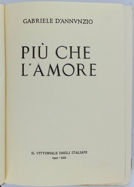 PIU' CHE L'AMORE.