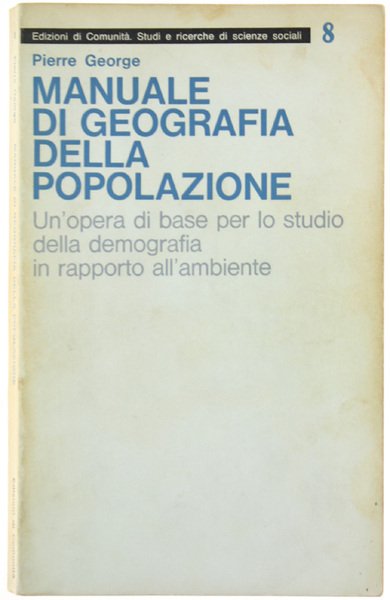 MANUALE DI GEOGRAFIA DELLA POPOLAZIONE.