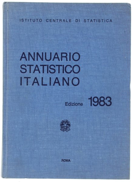 ANNUARIO STATISTICO ITALIANO edizione 1983.