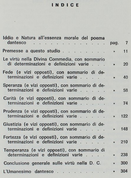 VIRTU' E VIZI NELLA DIVINA COMMEDIA Tomisticamente coordinati. Preludio al …