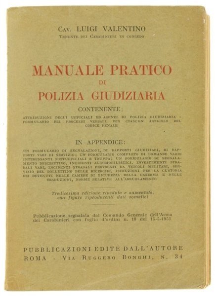 MANUALE PRATICO DI POLIZIA GIUDIZIARIA.