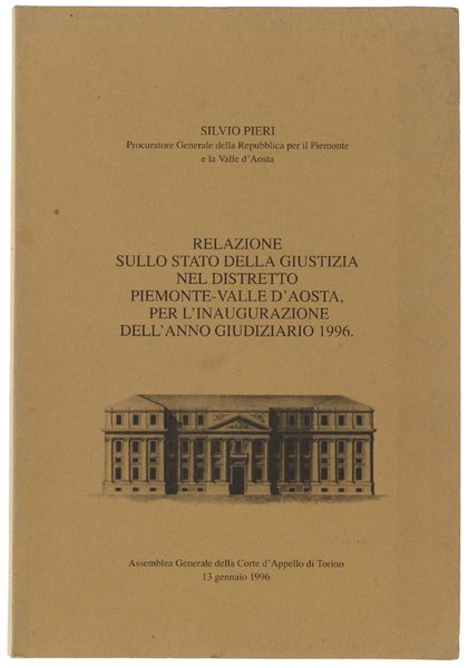 RELAZIONE SULLO STATO DELLA GIUSTIZIA NEL DISTRETTO PIEMONTE-VALLE D'AOSTA, PER … | Immagine principale
