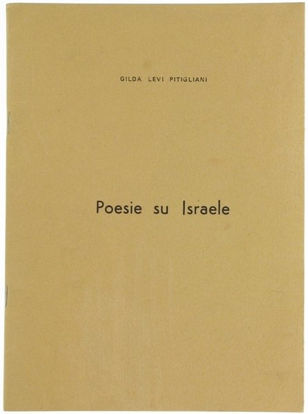 POESIE SU ISRAELE.