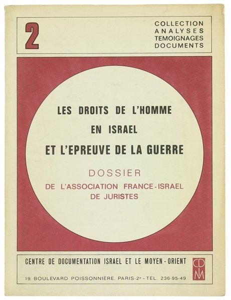 LES DROITS DE L'HOMME EN ISRAEL ET L'EPREUVE DE LA …