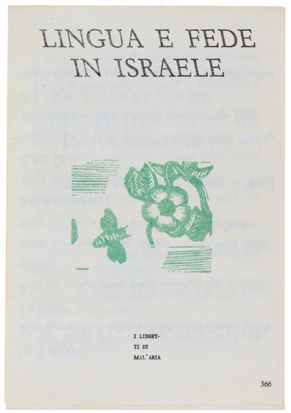 LINGUA E FEDE IN ISRAELE. I Libretti di Mal'Aria 366.