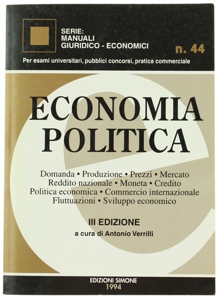 ECONOMIA POLITICA.