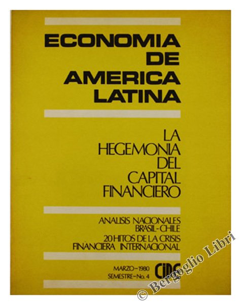 ECONOMIA DE AMERICA LATINA. Publicacion Semestral del Centro de Investigacion …