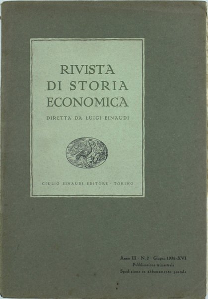 RIVISTA DI STORIA ECONOMICA - Anno III. N. 2.