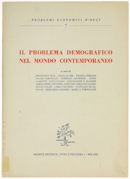 IL PROBLEMA DEMOGRAFICO NEL MONDO CONTEMPORANEO.
