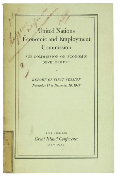 UNITED NATIONS ECONOMIC AND EMPLOYMENT COMMISSION - SUB-COMMISSION ON ECONOMIC …