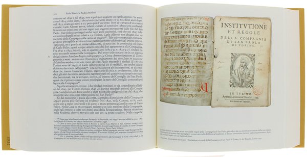 LA COMPAGNIA DI SAN PAOLO. Volume Primo: 1563-1852. Volume Secondo: …