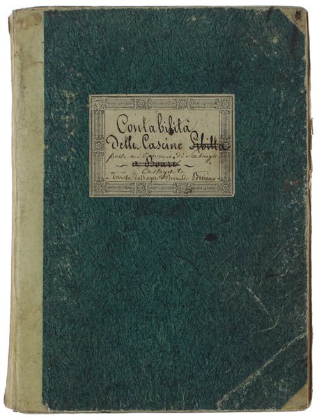 CONTABILITA' DELLE CASCINE SIBILLA POSTE NEI COMUNI DI SCALENGHE, CASTAGNOLE, …