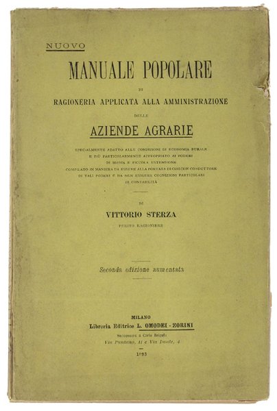 NUOVO MANUALE POPOLARE DI RAGIONERIA APPLICATA ALLA AMMINISTRAZIONE DELLE AZIENDE …