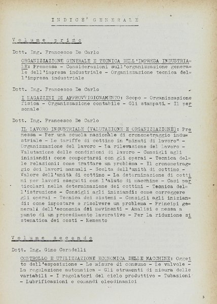 PRINCIPI DI ORGANIZZAZIONE ED ECONOMIA INDUSTRIALE per la formazione dei …