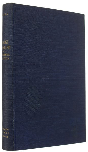 SAGGI BIBLIOGRAFICI DI ECONOMIA POLITICA. Prefazione di Luigi Dal Pane.