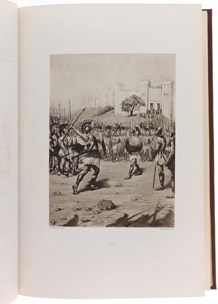 ILIADE. Vingt-quatre grandes compositions par M.Henri Motte. Traduction par Emile …