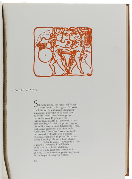 ILIADE. Disegni e incisioni originali di Alberto Donini.
